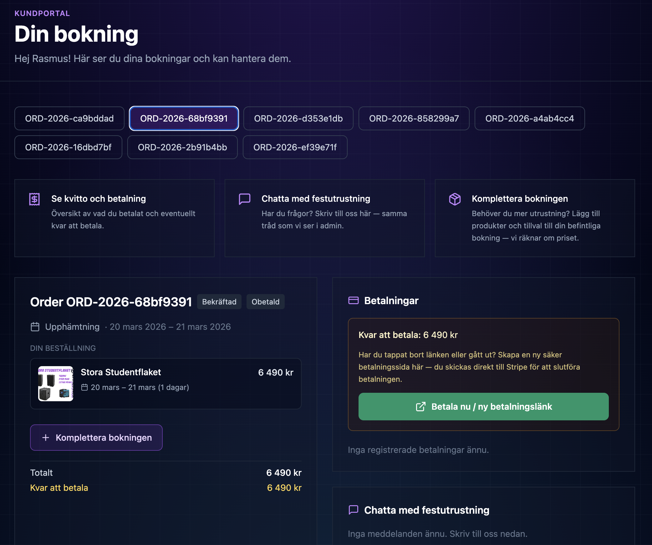 Ny kundportal – Hantera bokningar, betalningar och kunddialog på ett ställe