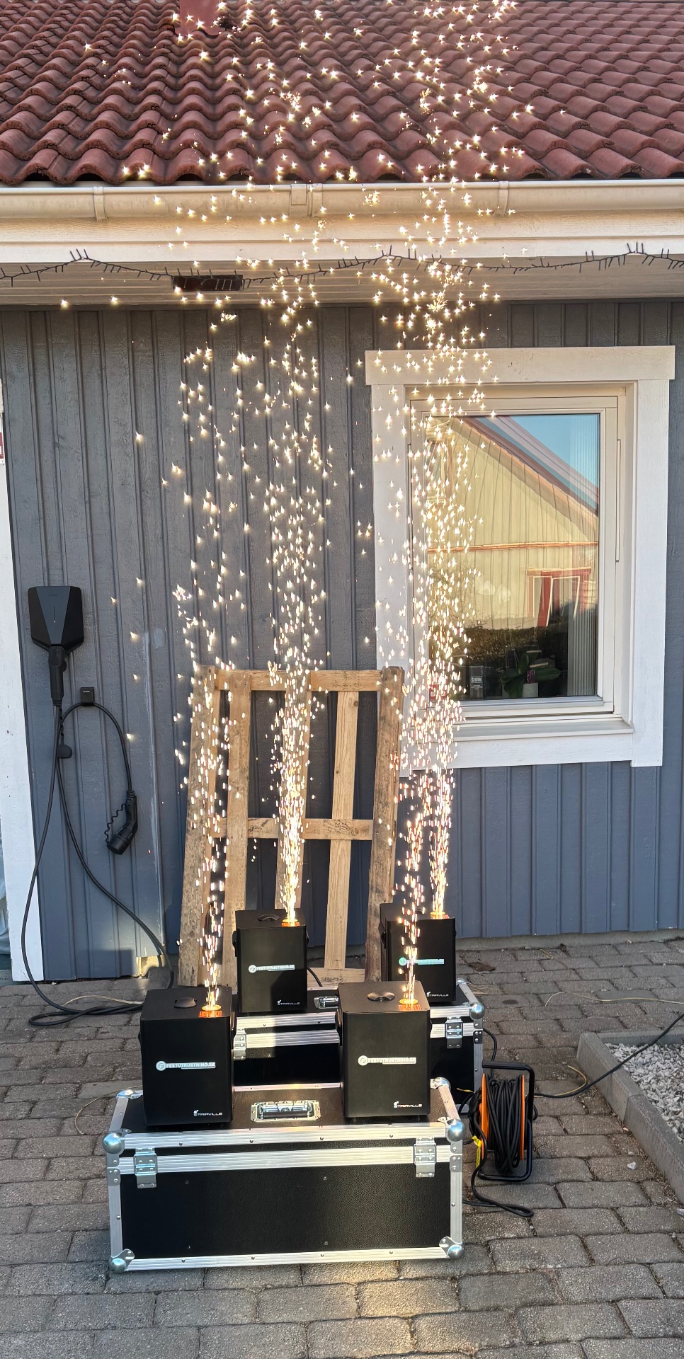 Kallgnistpaket – 2 st kallgnistmaskiner (sparkular-effekt) bild 2