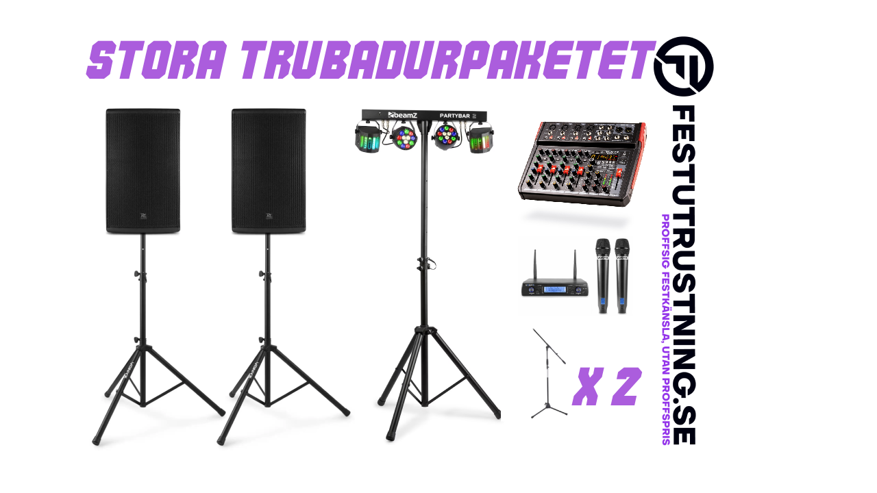 Stora Trubadurpaketet – För dig som spelar med lite mer tryck