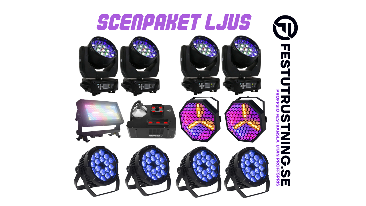 Eventpaket Pro Ljus – Allt du behöver för riktig showkänsla!