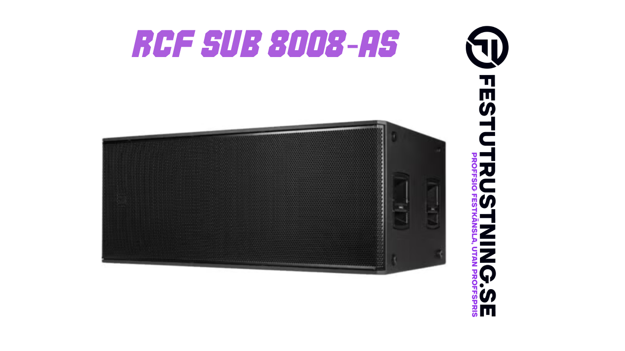 RCF SUB 8008-AS – Extrem kraft för de största eventen - Professionell festutrustning för uthyrning