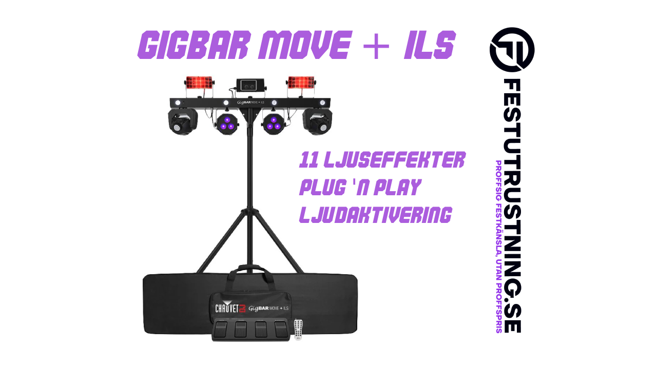 GigBAR Move+ ILS – Allt-i-ett-ljuseffekt för fest, scen & bröllop