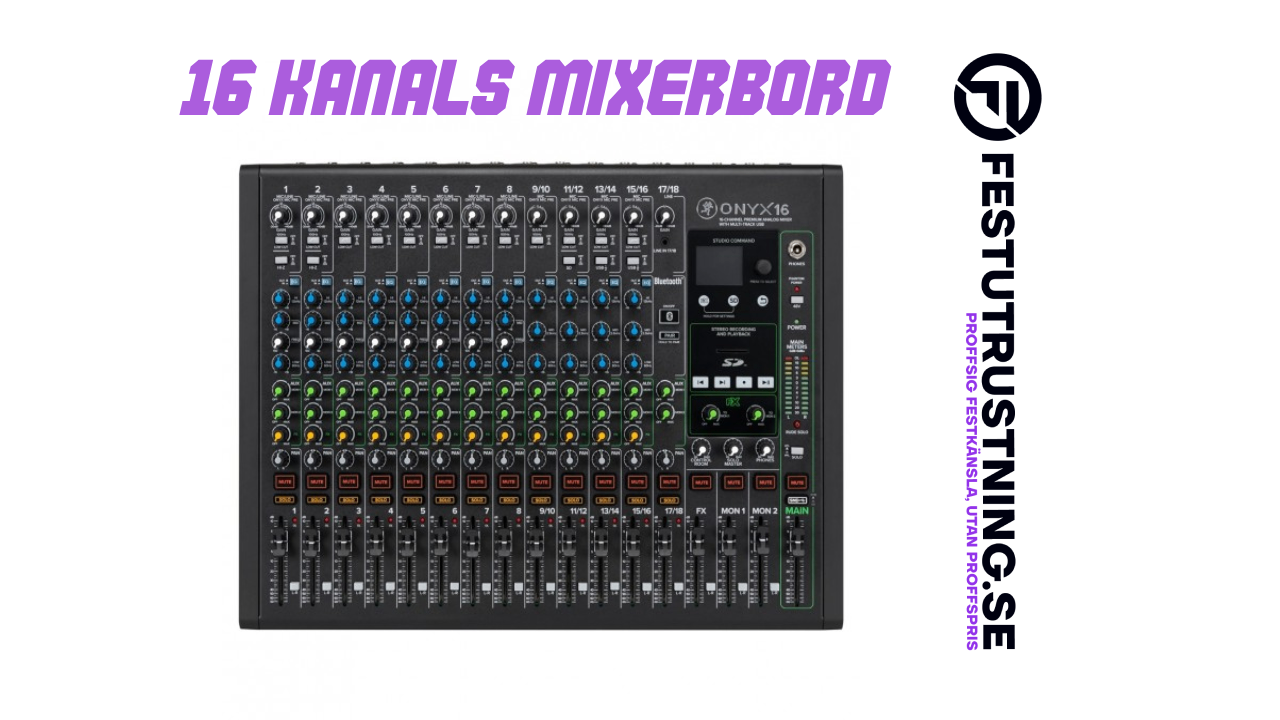 Premium-mixer – perfekt för bröllop, företag & live-event