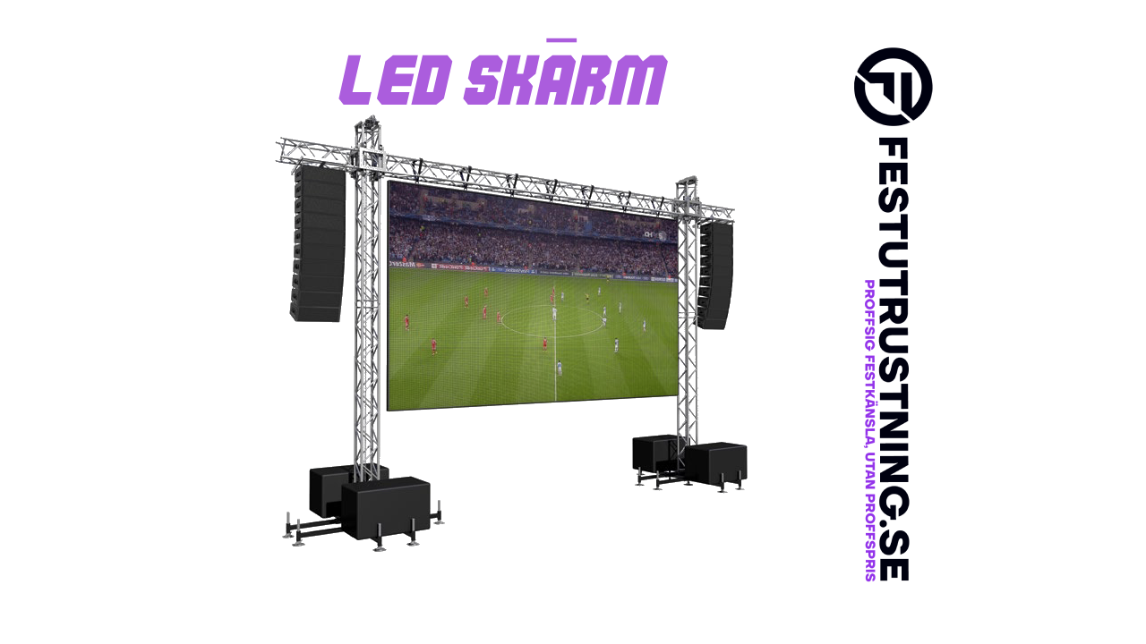 LED-skärm – 4 x 2,5 meter