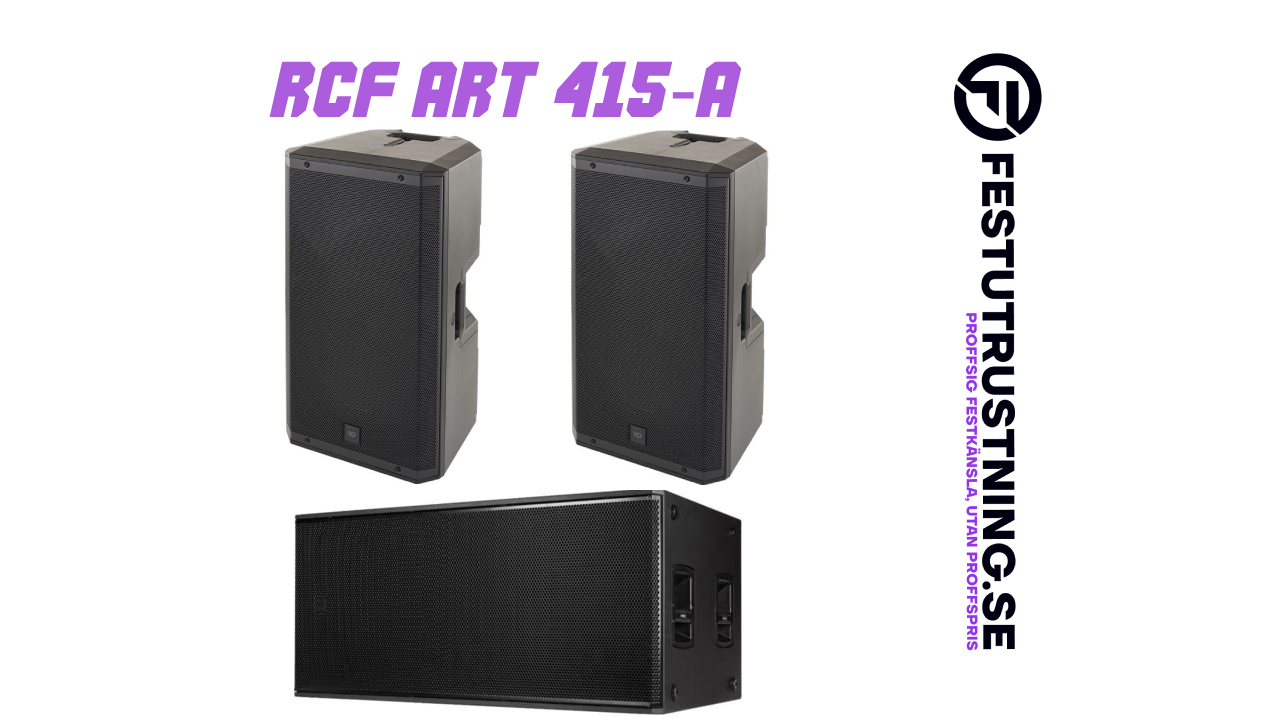 PREMIUM - RCF ART 915-A & RCF SUB 8008-AS - Professionell festutrustning för uthyrning