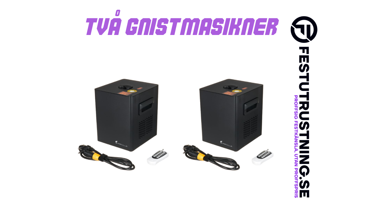 Kallgnistpaket – 2 st kallgnistmaskiner (sparkular-effekt)