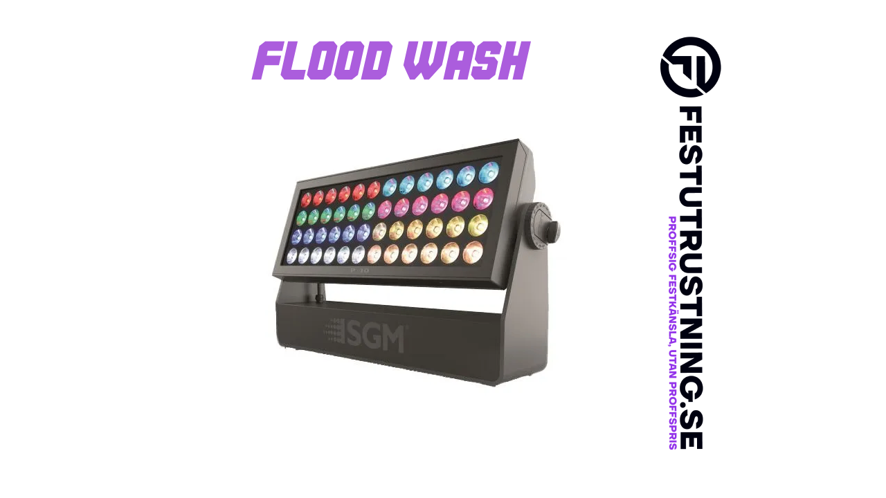 Flood wash - Professionell festutrustning för uthyrning