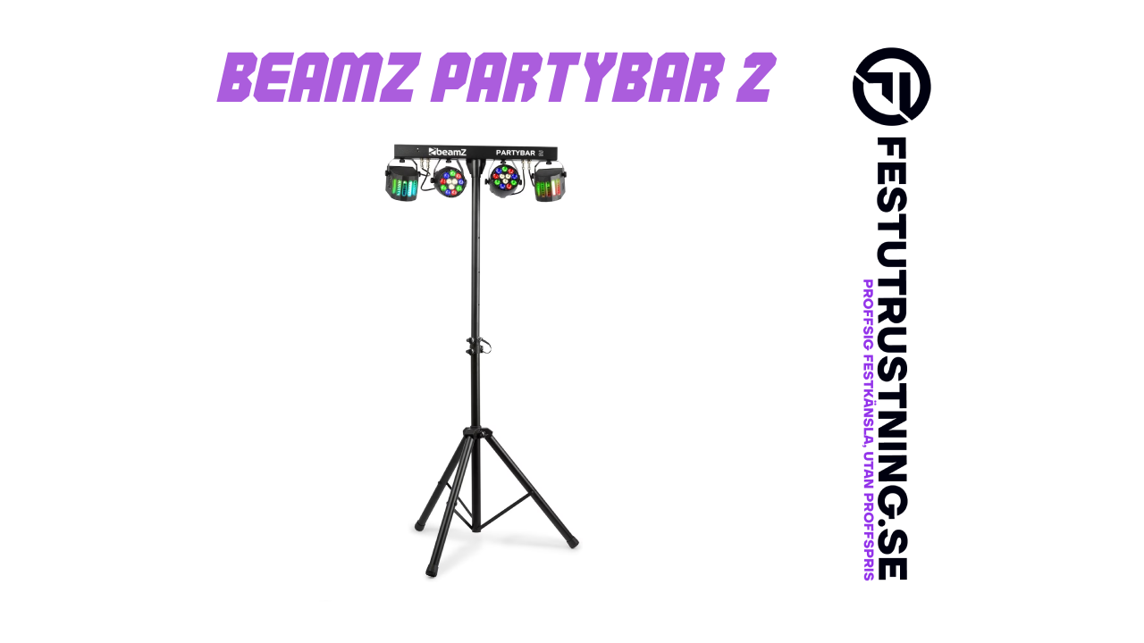 BeamZ Party Bar 2 med stativ och ljuseffekter