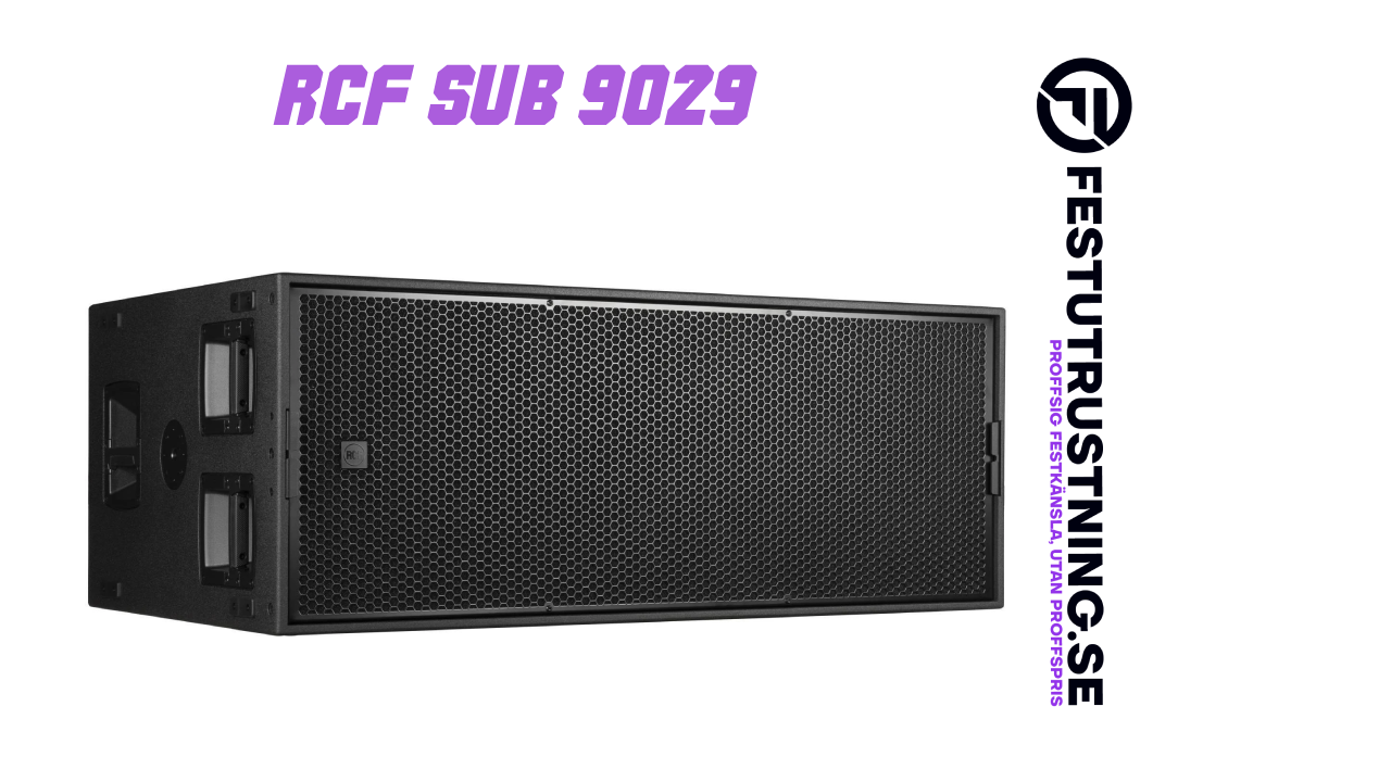 RCF SUB 9029-AS – PROFESSIONELL DUBBEL 19” SUBWOOFER - Professionell festutrustning för uthyrning