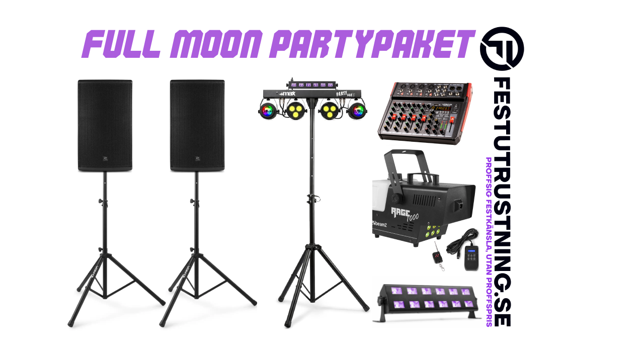 Full Moon Party – UV, Rökeffekter & Ljusshow för natten som aldrig ska ta slut