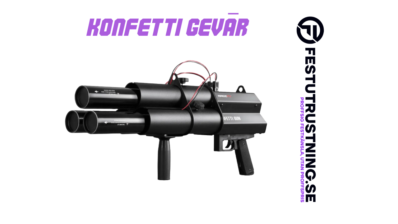 Konfetti gevär - Professionell festutrustning för uthyrning