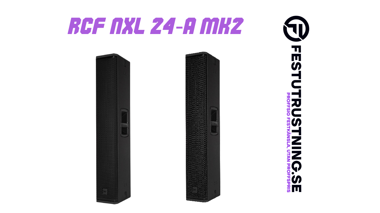 PREMIUM - RCF NXL 24-A MK2 – 2 ST - Professionell festutrustning för uthyrning