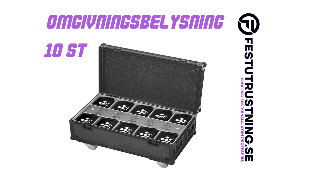 Omgivningsbelysning - 10 Pack (Uplights)