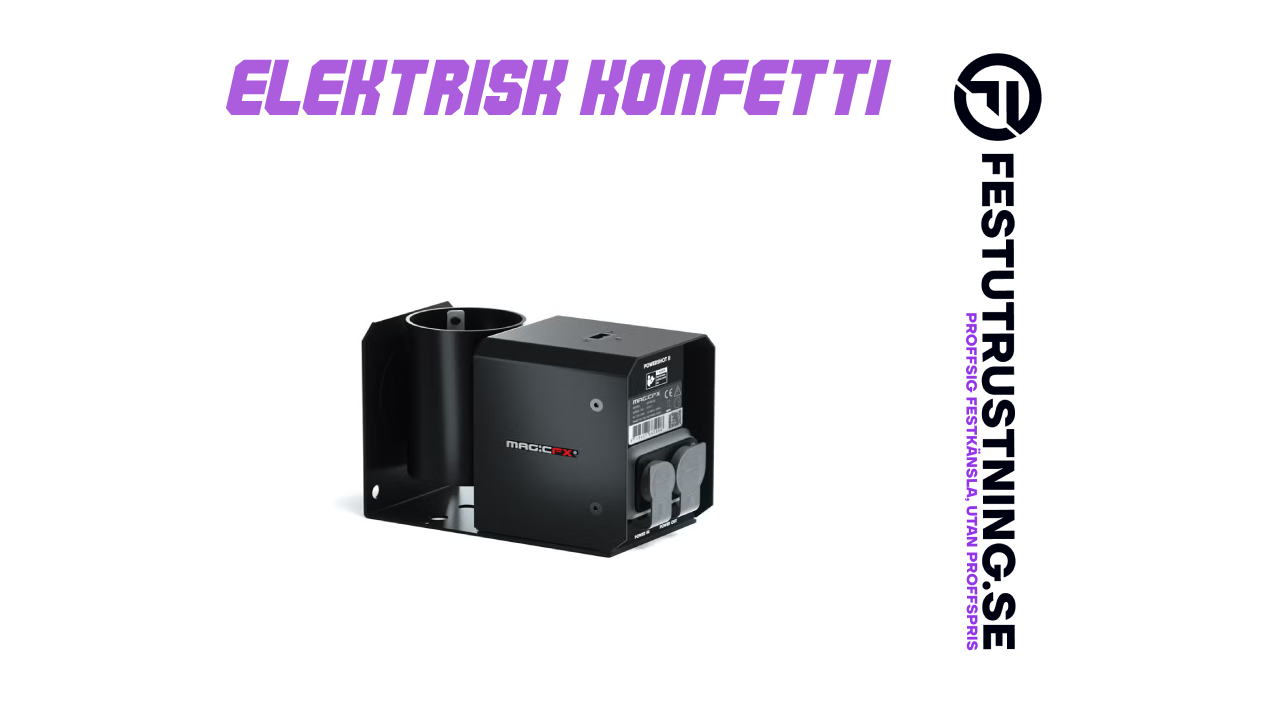 Konfettikanon - skjuter konfettirör