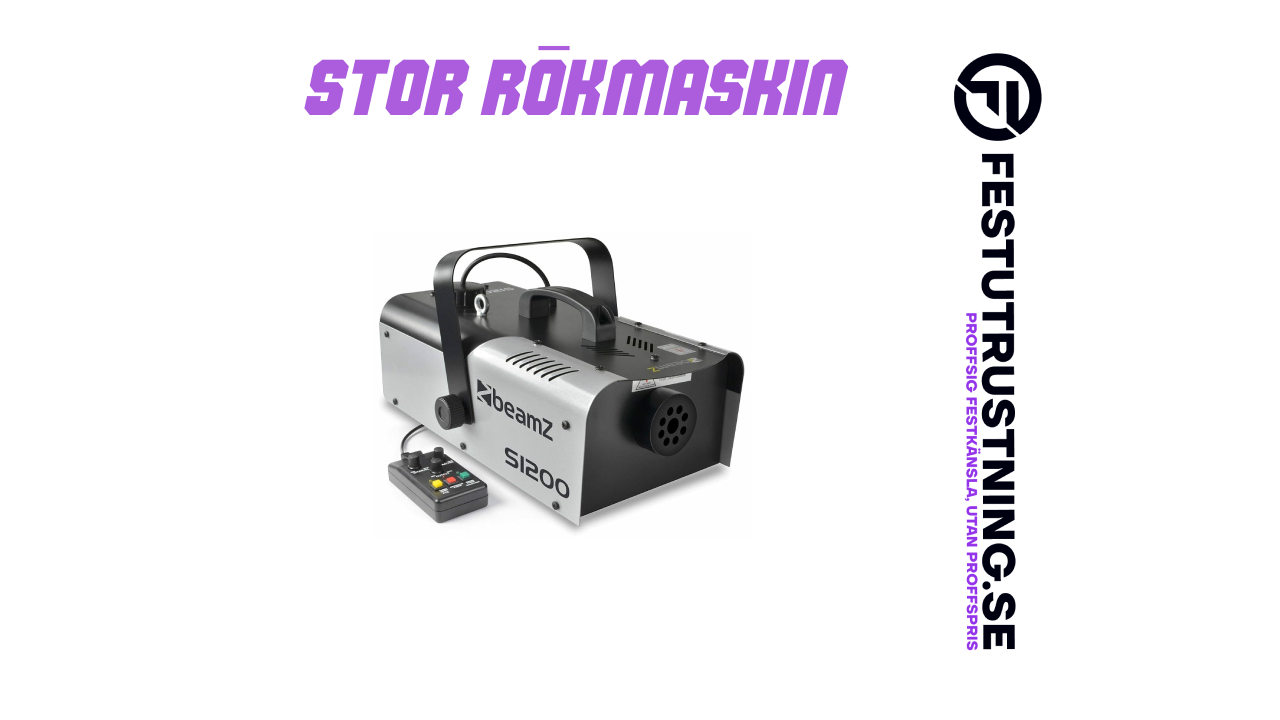 Stor rökmaskin – Kraftfull rökmaskin med trådbunden fjärrkontroll