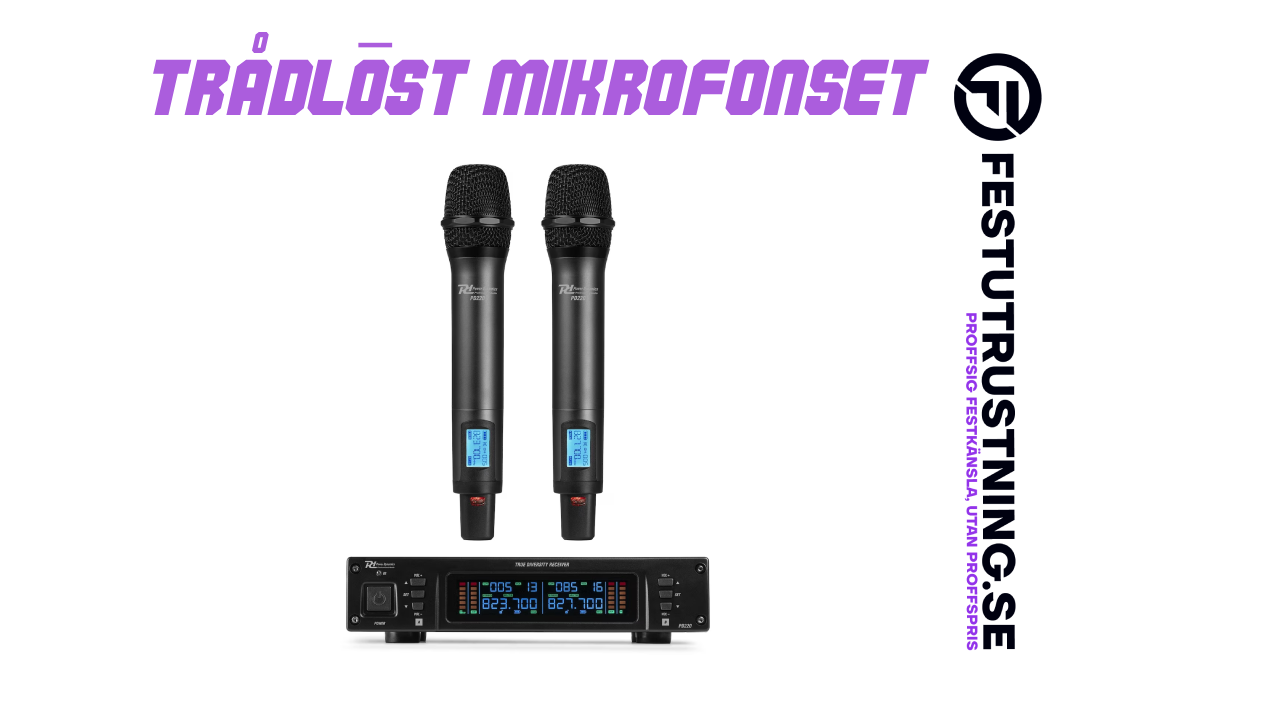 Trådlös Mikrofon Duo – 2 x Handhållen