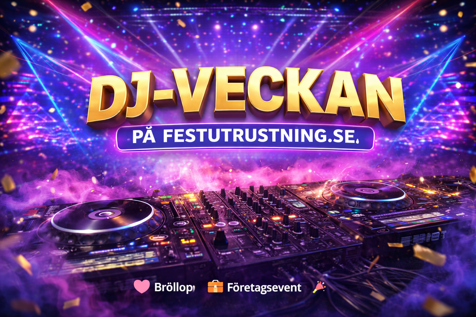 DJ-veckan på festutrustning.se – boka professionella DJs i Skåne