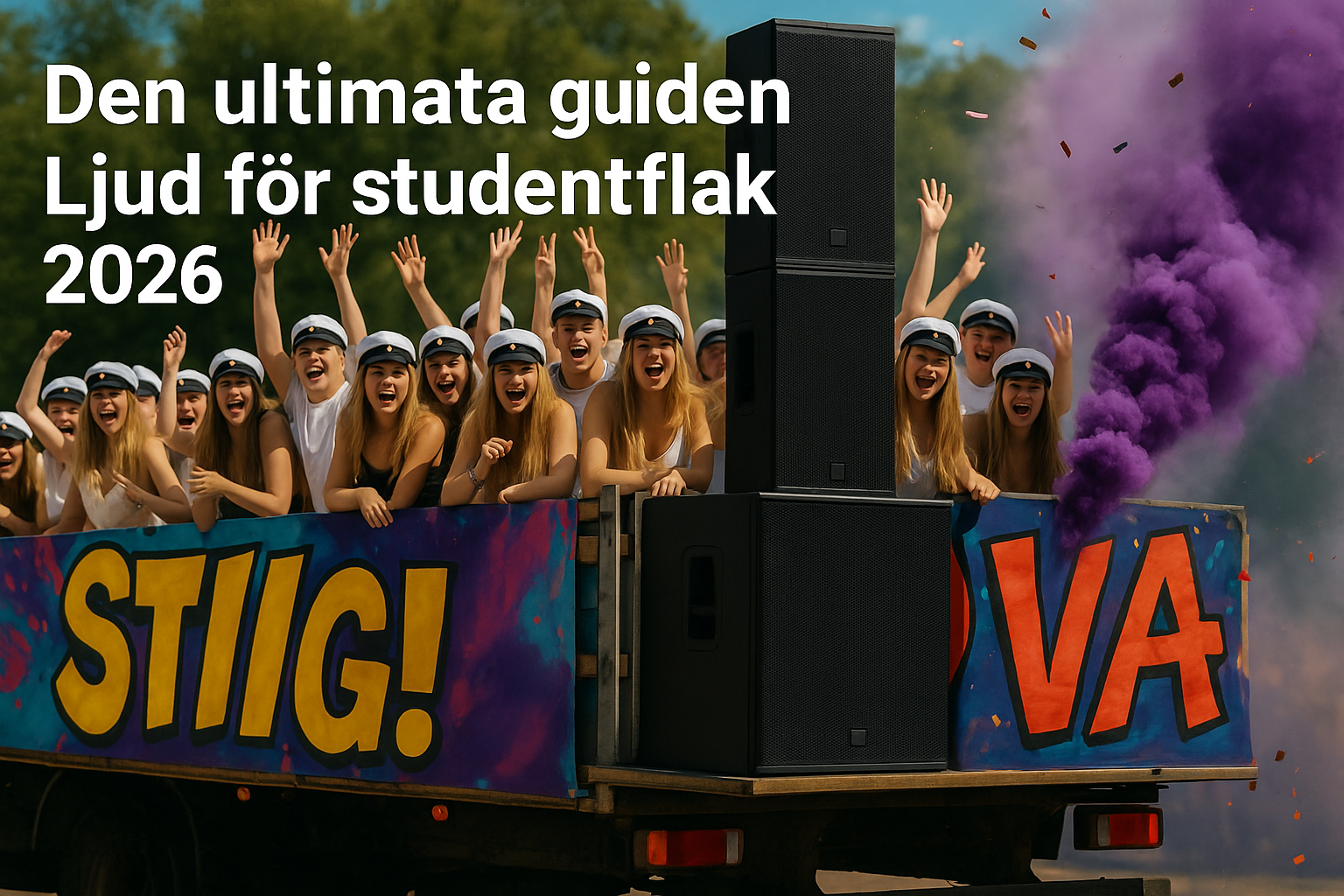 Den Ultimata Guiden till ljud för Studentflak 2026
